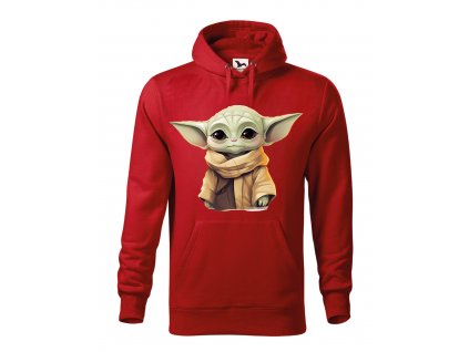 panska-mikina-s-kapuci-mikina-pro-pany-mikina-pro-muze-grogu-baby-mandalorian-star-wars-star-trek-malfini-adler-mikina-s-potiskem-mikiny-s-potiskem-originalni-potisk-cervena-65%-bavlna-35%-polyester-malfini-adler-mikina-s-potiskem