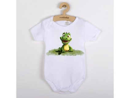 Originalni-kojenecke-body-s-kratkym-rukavem-body-pro-miminka-chnap-chnap-chnapik-krokodyl-aligator-100%-bavlna-bile