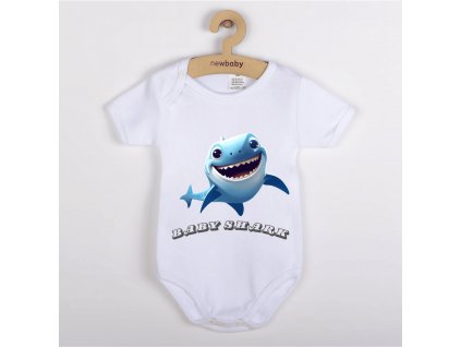 originalni-kojenecke-body-s-kratkym-rukavem-body-pro-miminka-baby-shark-zralok-zraloucek-100%-bavlna-bile