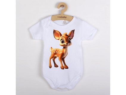 originalni-kojenecke-body-s-kratkym-rukavem-body-pro-miminka-bambi-disney-kolousek-jelen-100%-bavlna-bile