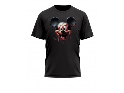 panské-tricko-s-kratkym-rukavem-tricko-pro-pany-tricko-pro-muze-bloody-mickey-mickey-mouse-disney-100%-bavlna-cerne