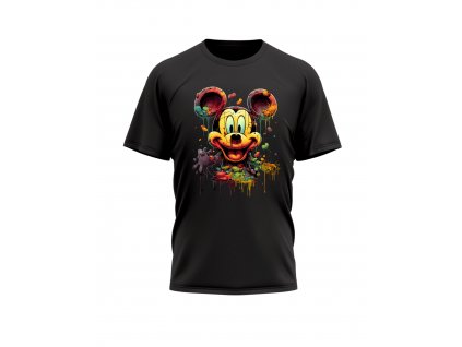 Panske-Tricko-s-kratkym-rukavem-tricko-pro-muze-tricko-pro-pany-malfini-adler-LSD-Mickey-Mouse-disney-cerne-100%-bavlna-triko-s-potiskem