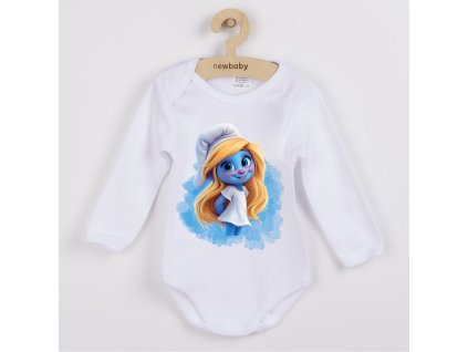 originalni-kojenecke-body-s-dlouhym-rukavem-body-pro-kojence-body-pro-miminka-vtipne-body-smoulinka-smurfs-bile-100%-bavlna