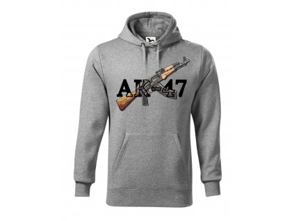panska-mikina-s-kapuci-a-klokankovou-kapsou-mikina-s-potiskem-vtipna-mikina-malfini-adler-ak-47-samopal-65%-bavlna-35%-polyester-seda