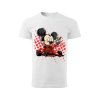 panske-bavlnene-tricko-s-potiskem-mickey-mouse-formule-jezdec-formule-jedna-mickey-mouse-disney-malfini-adler-100%-bavlna-bile