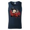 panske-bavlnene-tilko-s-potiskem-mickey-mouse-jako-jezdec-formule-1-zavodnik-formule-minnie-mouse-disney-malfini-adler-100%-bavlna-modre-namornicka-modra