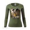 damske-bavlnene-tricko-s-dlouhym-rukavem-s-potiskem-scary-minnie-mouse-mickey-mouse-disney-netradicni-potisk-s-minnie-malfini-adler-100%-bavlna-khaki