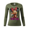 damske-bavlnene-tricko-s-dlouhym-rukavem-s-potiskem-minnie-mouse-drink-time-tricko-na-party-mickey-mouse-disney-pro-milovnice-minnie-mouse-minie-darek-na-vanoce-vanocni-darek--malfini-adler-100%-bavlna-khaki