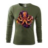 panske-bavlnene-tricko-s-dlouhym-rukavem-s-potiskem-chobotnice-octopus-kraken-geometricke-tvary-netradicni-potisk-s-chobotnici-darek-na-vanoce-vanocni-darek-malfini-adler-100%-bavlna-khaki