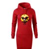 damska-dlouha-bavlnena-mikina-s-kapuci-a-klokankovou-kapsou-s-potiskem-minnie-mouse-jako-upirka-disney-mickey-mouse-netradicni-potisk-s-minnie-mouse-vanocni-darek-darek-na-vanoce-malfini-adler-65%-bavlna-35%-polyester-cervena