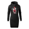 damska-dlouha-bavlnena-mikina-s-kapuci-a-klokankovou-kapsou-s-originalnim-potiskem-minnie-mouse-v-bomber-bunde-v-bomberce-mickey-mouse-disney-netradicni-potisk-s-minnie-mouse-pro-milovnice-minnie-darek-na-vanoce-vanocni-darek-malfini-adler-65%-bavlna-35%-polyester-cerna