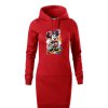 damska-dlouha-bavlnena-mikina-s-kapuci-a-klokankovou-kapsou-s-netradicinim-originalnim-potiskem-umelecka-minnie-mouse-disney-mickey-mouse-vanocni-darek-darek-na-vanoce-malfini-adler-65%-bavlna-35%-polyester-cervena