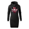 damska-bavlnena-mikina-s-kapuci-a-klokankovou-kapsou-s-potiskem-kvetinova-minnie-mouse-disney-mickey-mouse-netradicni-potisk-s-minnie-mouse-vanocni-darek-darek-na-vanoce-malfini-adler-65%-bavlna-35%-polyester-cerna