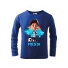 chlapecke-bavlnene-tricko-s-dlouhym-rukavem-pro-fotbalisty-pro-fanousky-messiho-s-potiskem-messiho-darek-na-vanoce-vanocni-darek-malfini-adler-100%-bavlna-modra