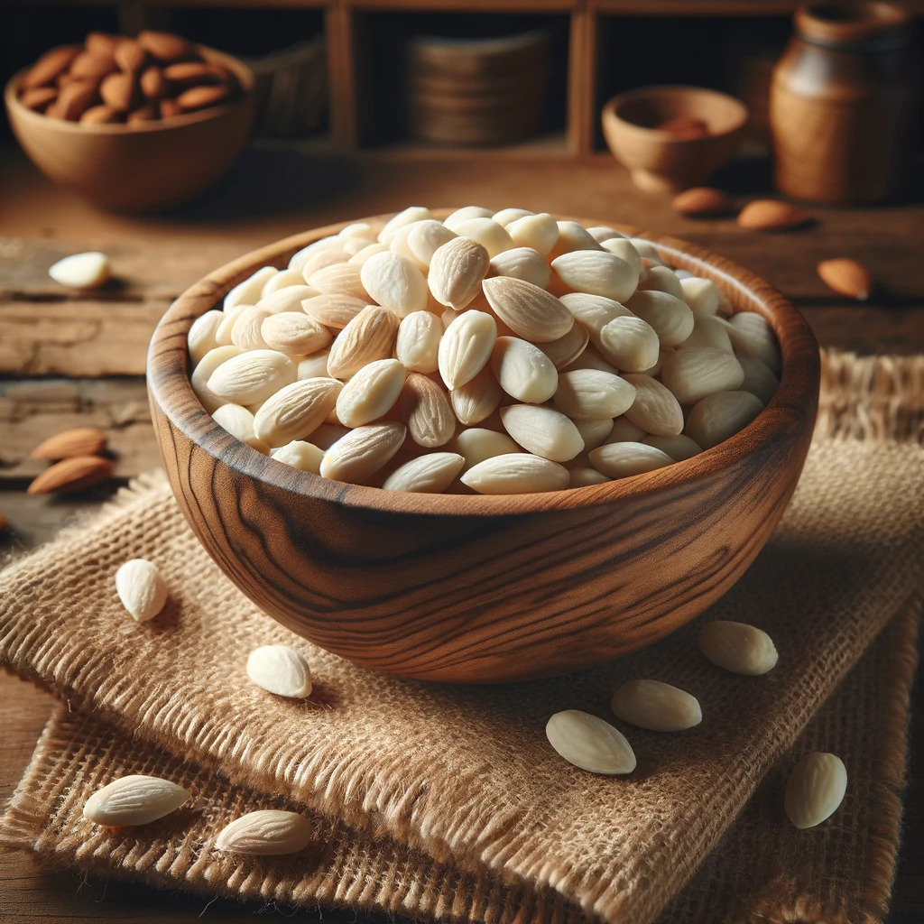 Různé varianty mandlí – natural, solené, v čokoládě.