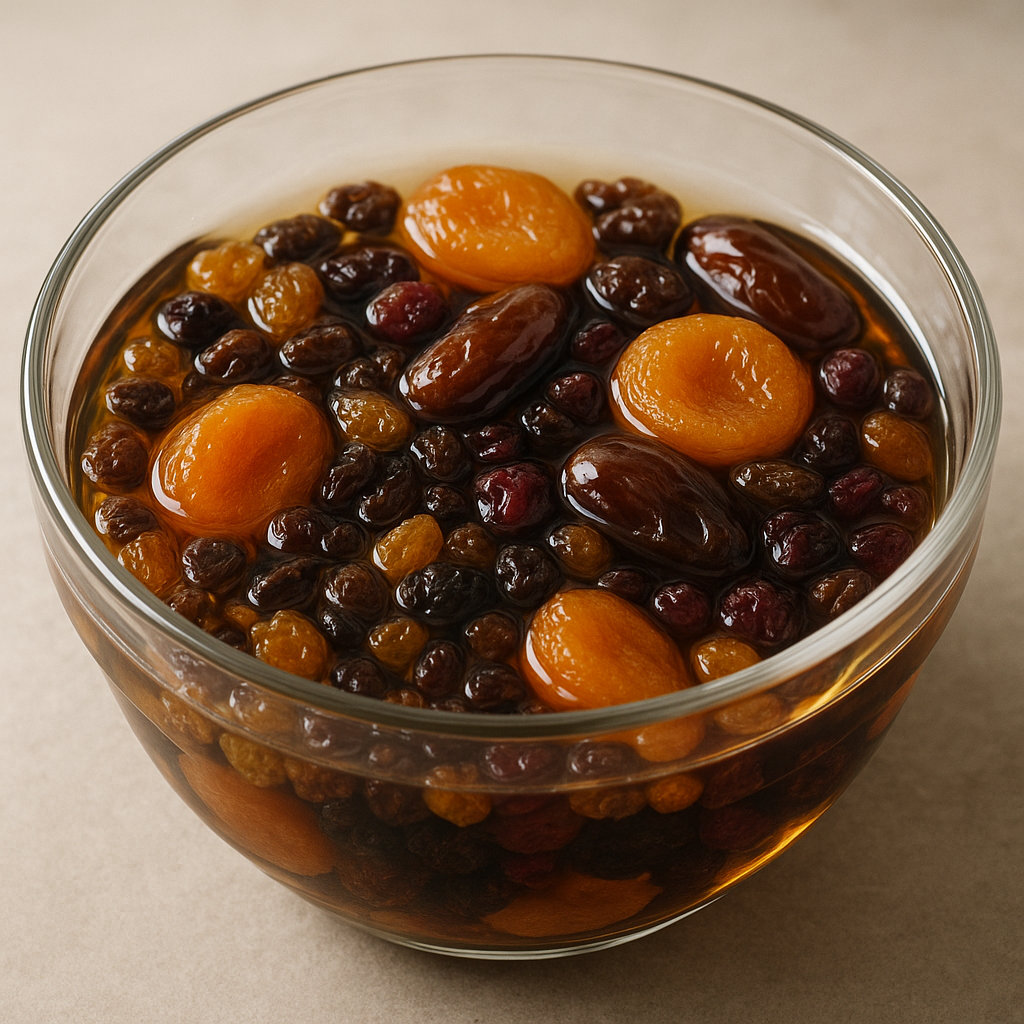 Namáčení sušených plodů