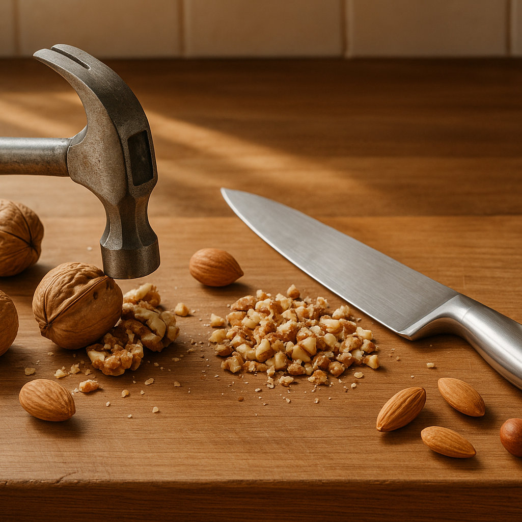 Jak drtit, krájet a mlít ořechy