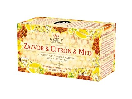 zázvor,citron,med