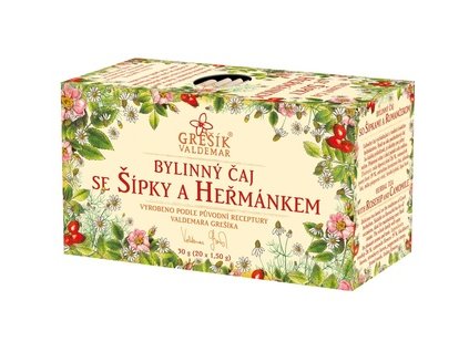 šípky a heřmánek