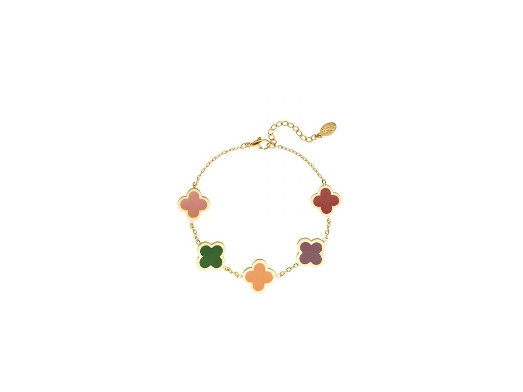 Screenshot 2024 10 28 at 23 42 46 Pozlacený náramek Clovers multi colors gold Ornamenti.cz