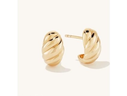 golden Stainless steel Geometric Minimalist Stud Earring