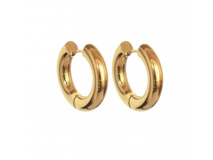 Ornamenti.cz MAVOLLA, náušnice Medium Hoops gold