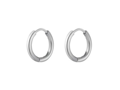 Náušnice Medium Hoops silver