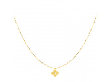 Ornamenti.cz Náhrdelník Clover gold