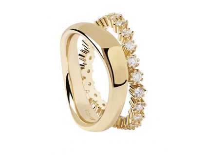 pdpaola okouzlujici pozlaceny prsten s cirymi zirkony motion gold ring an01 463 14849567132211