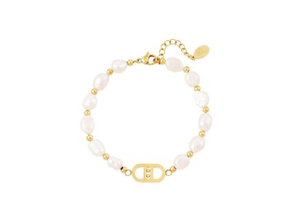 Pozlacený náramek Good Life Pearls gold