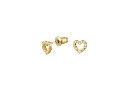 Pozlacené náušnice Zirconia dots gold