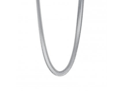 Ornamenti.cz ORNAMENTI Pozlacený náhrdelník Flat Snake silver