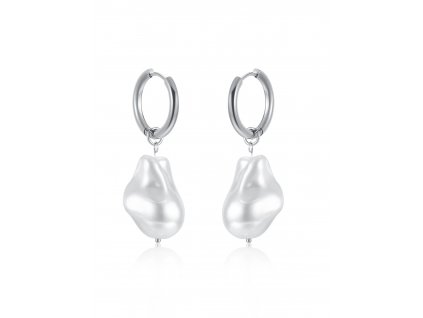 Ornamenti.cz Náušnice Chunky Pearls silver 1