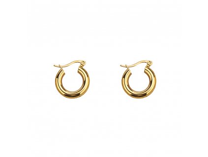 Ornamenti.cz Pozlacené náušnice Modern Hoops gold