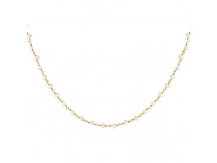 Ornamenti.cz Pozlacený náhrdelník Natural Pearls gold 1