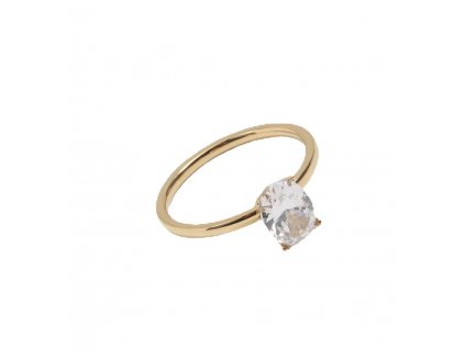 Ornamenti.cz Pozlaceny orsty nek Zirconia Oval gold 6