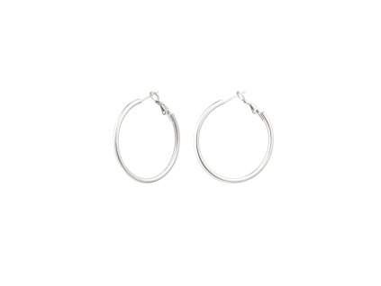 Náušnice Basic Medium Hoops silver