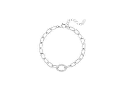 Náramek structured Link silver