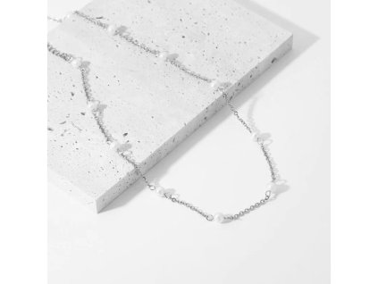 Náhrdelník Tiny Pearls silver