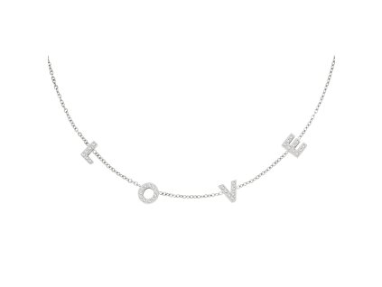 Ornamenti.cz Náhrdelník Love letters silver