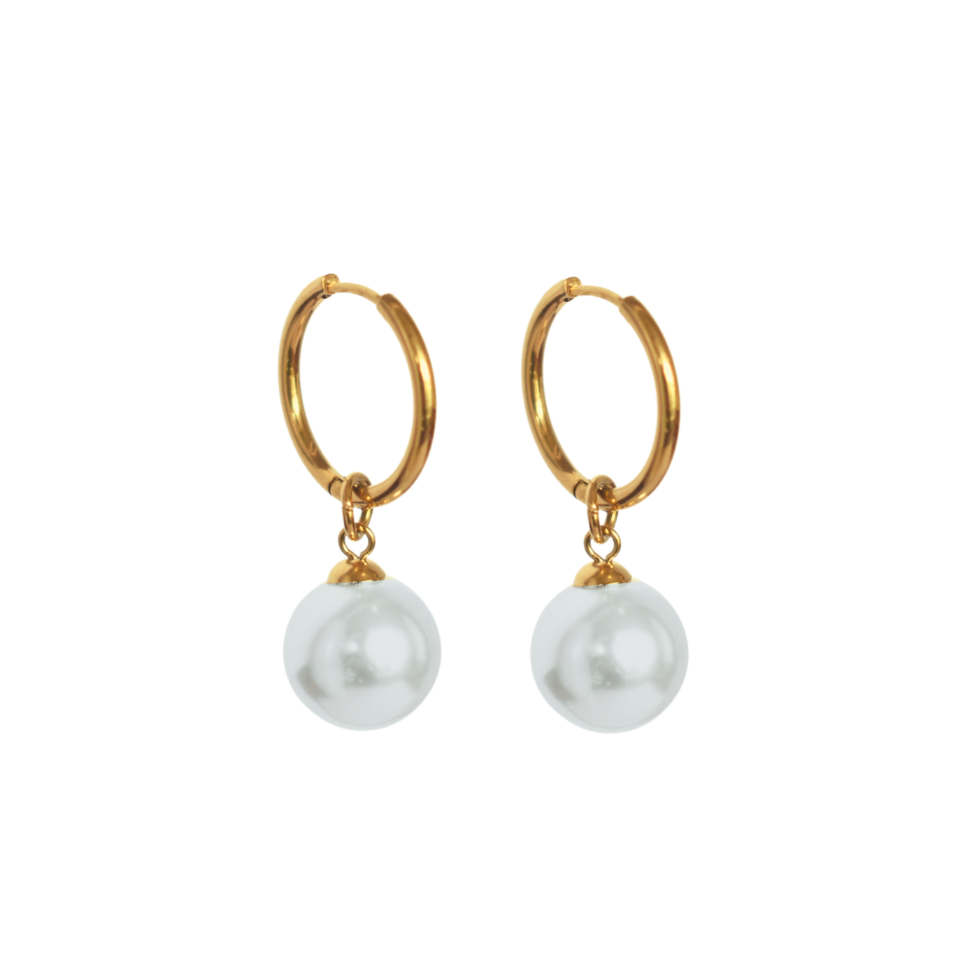 ORNAMENTI Pozlacené náušnice Pearl gold