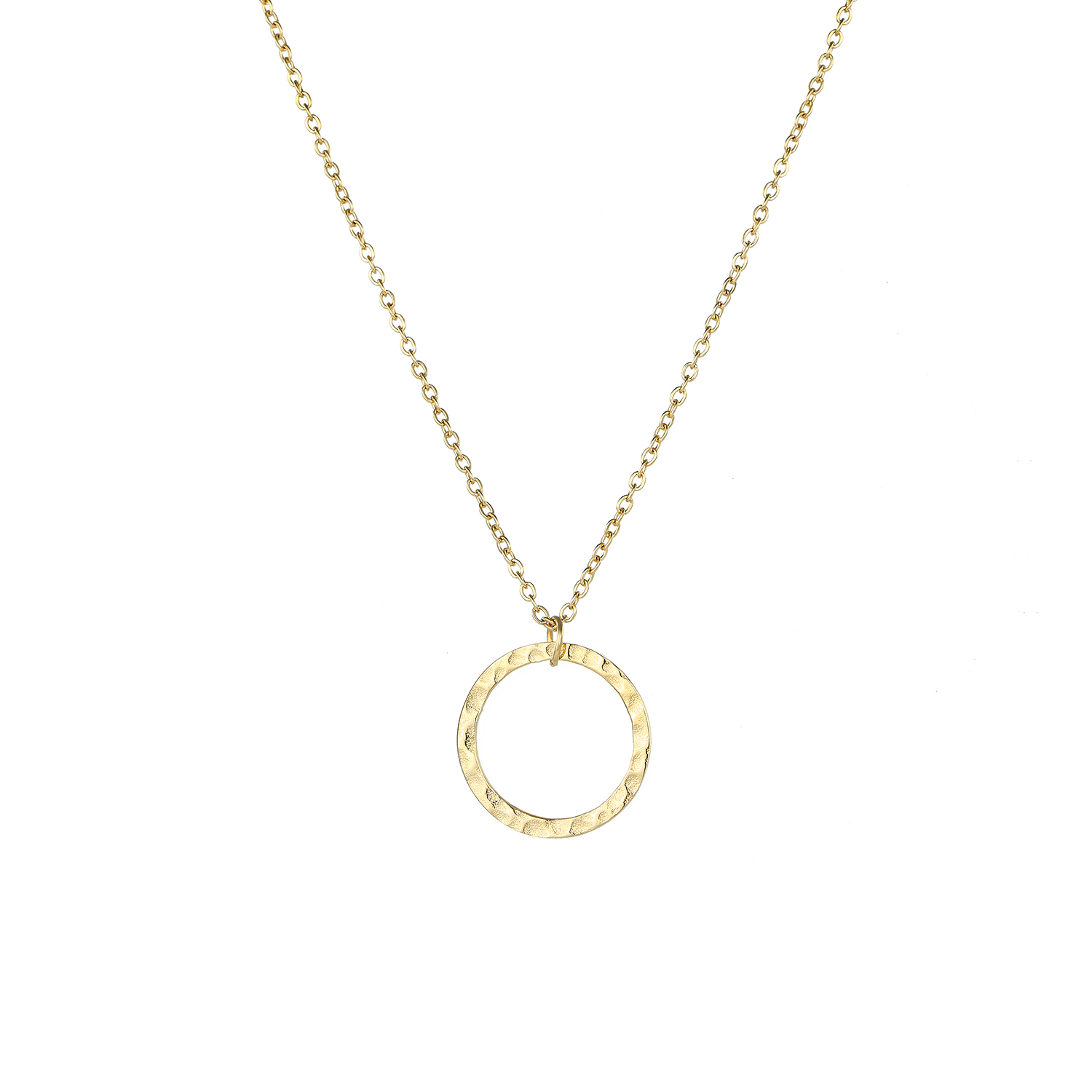 ORNAMENTI Pozlacený náhrdelník Circle gold ORM300011