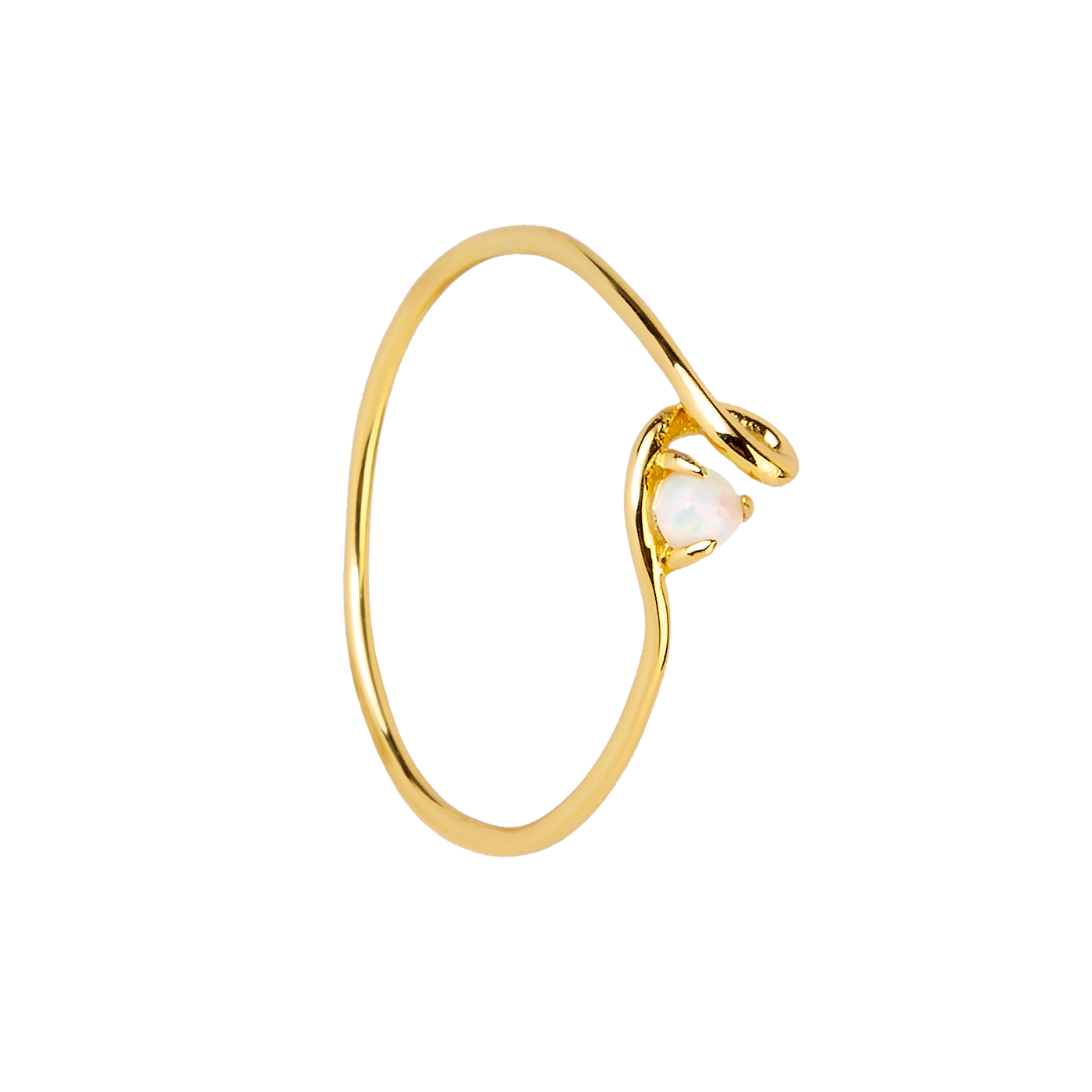 ALEYOLÉ Pozlacený prstýnek Janis gold Velikost prstýnku: 10 OAL300038-10