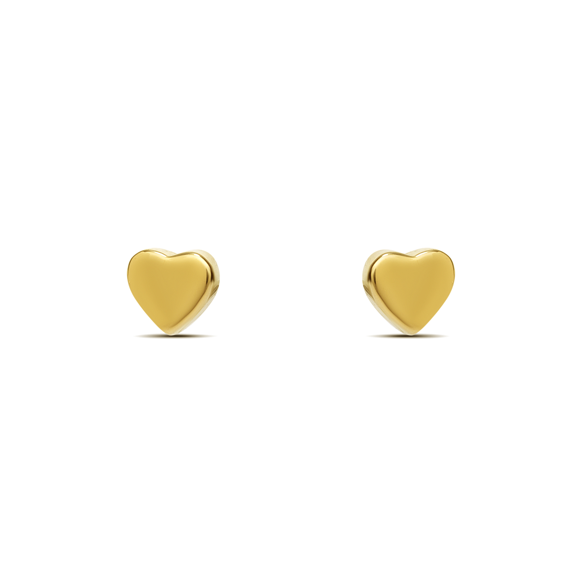MOSUO Pozlacené náušnice Heart gold