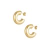 Pozlacené náušnice Chunky Hoops gold