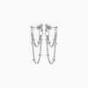 Ornamenti.cz Eline Rosina, náušnice Two Chains silver