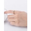 YUEFAN 925 Sterling Silver Cubic Zirconia White Minimalist Band Ring 2