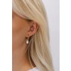 Ornamenti.cz Pozlacené náušnice Pearl Huggie gold image 7