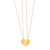 Set pozlacených náhrdelníků Broken Heart gold
