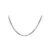 Náhrdelník Black Beads silver